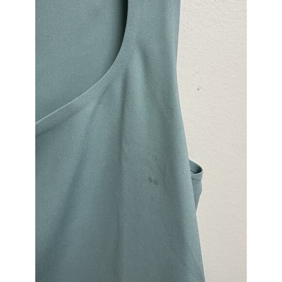 Anthropologie Eyelet Hem Scallop Crop Tank Top Green Women M - Picture 3 of 8